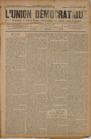 L'Union démocratique (n° 81)