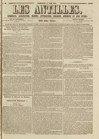 Les Antilles (1853, n° 48)