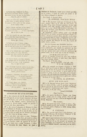 Gazette de la Martinique (1814, n° 56)