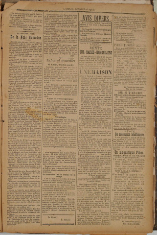 L'Union démocratique (n° 231-232)
