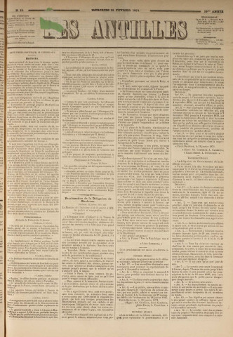 Les Antilles (1871, n° 15)