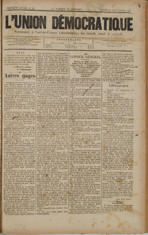 L'Union démocratique (n° 31)