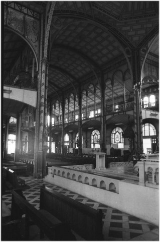 Fort-de-France, centre-ville. édifices inscrits ou classés "Monument historique" : Cathédrale Saint-Louis (vue intérieure)