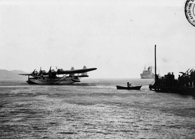 Fort-de-France. Hydravion postal de la Pan American