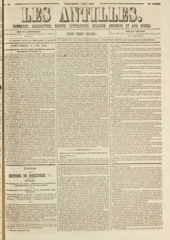 Les Antilles (1852, n° 36)