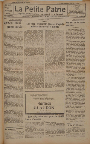 La Petite Patrie (n° 645)