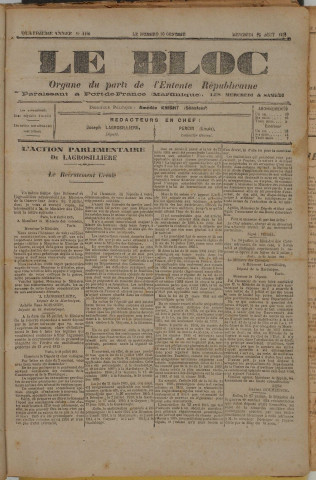 Le Bloc (n° 418)