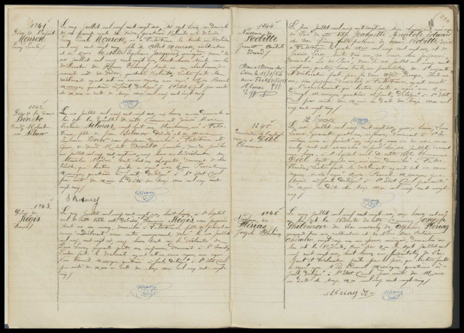 Naissances, reconnaissances, décès