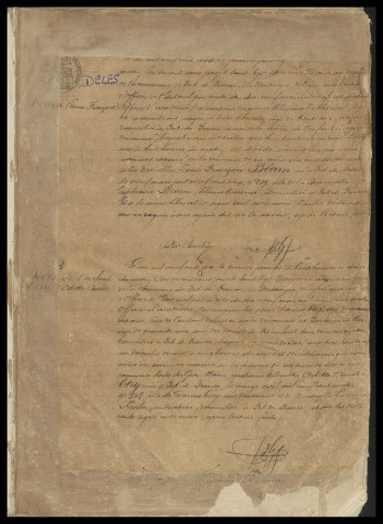 Naissances, reconnaissances, décès