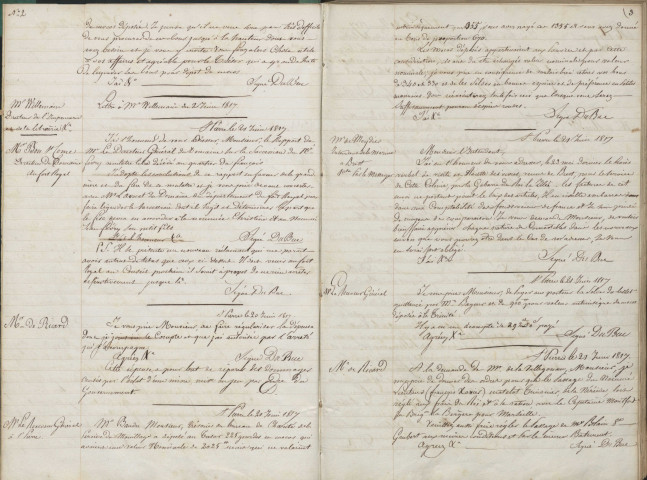 Correspondance de Louis-François Dubuc [1759-1830], intendant de la Martinique : registre