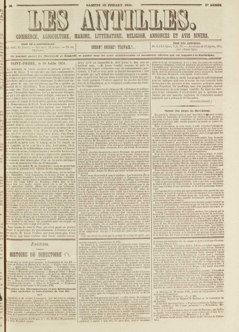 Les Antilles (1851, n° 58)