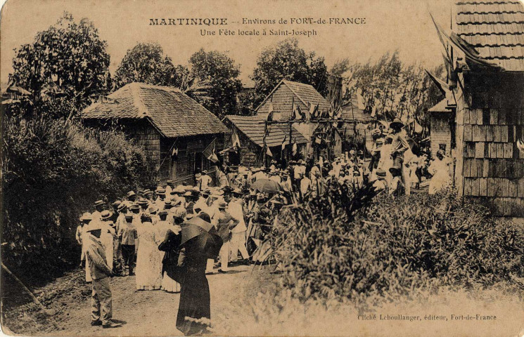 Martinique. Environs de Fort-de-France. Une Fête locale à Saint-Joseph