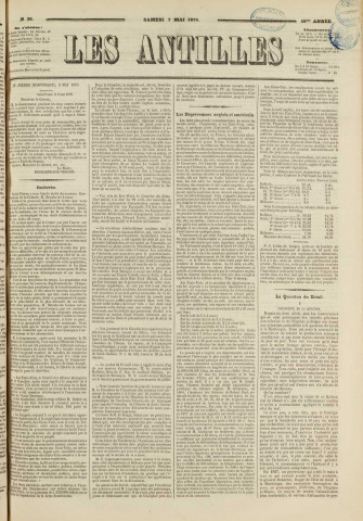 Les Antilles (1870, n° 36)