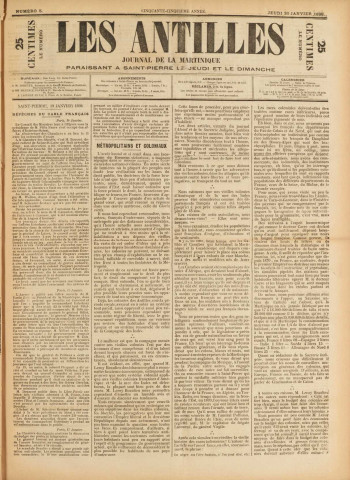 Les Antilles (1898, n° 5)