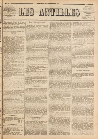 Les Antilles (1884, n° 72)