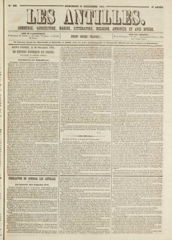 Les Antilles (1851, n° 105)