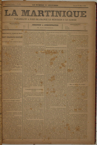 La Martinique (année III, n° 26)