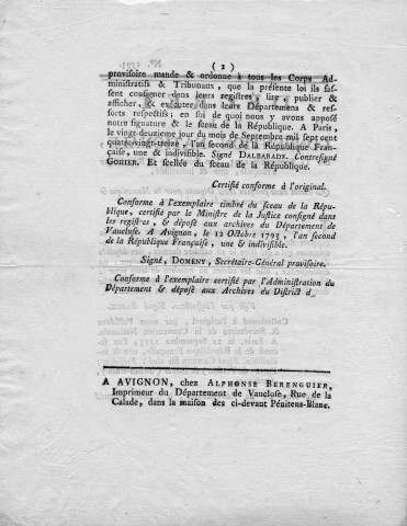 Représentation de la Martinique et de la Guadeloupe à la Convention nationale : décret n° 1593 qui admet trois députés pour la Martinique et quatre pour la Guadeloupe