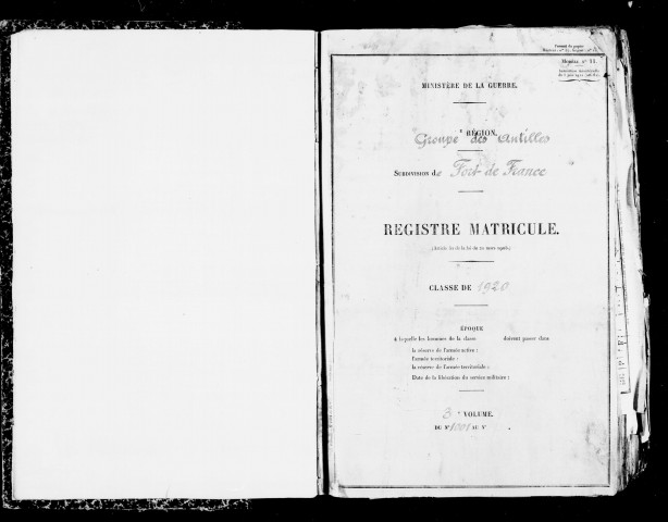 Etats signalétiques et des services, n° 1001 à 1513