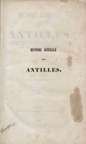 Histoire générale des Antilles (tome II)