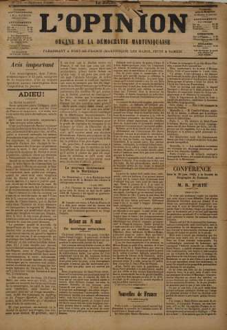 L'Opinion (n° 718)
