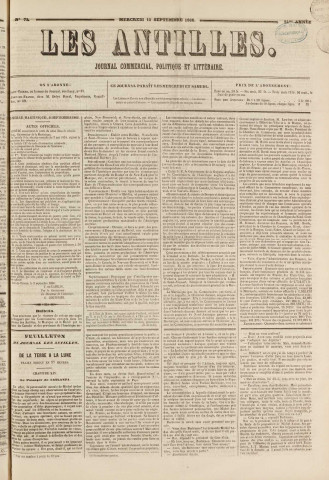 Les Antilles (1866, n° 72)