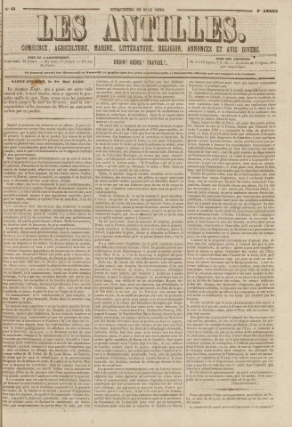 Les Antilles (1850, n° 43)