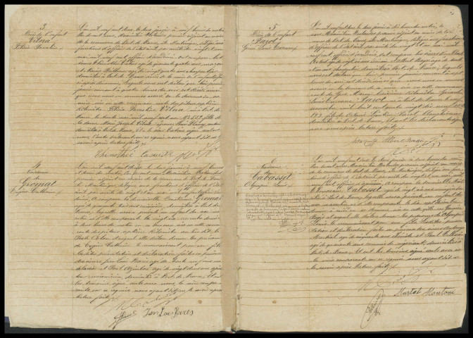 Naissances, reconnaissances, décès