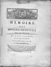 Mémoire des officiers municipaux de la ville de Saint-Pierre, isle Martinique, sur les évènemens arrivés en juin 1790