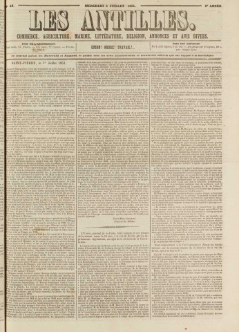 Les Antilles (1851, n° 53)