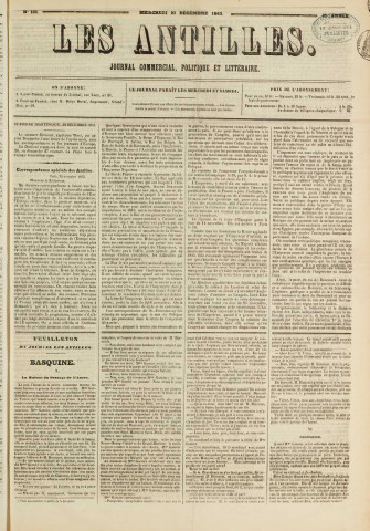 Les Antilles (1863, n° 101)