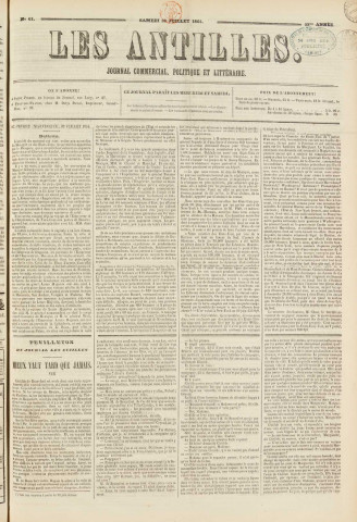 Les Antilles (1864, n° 61)