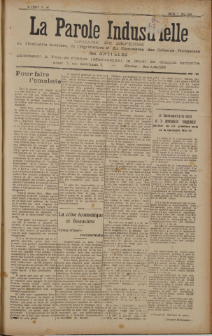 La Parole industrielle (n° 27)