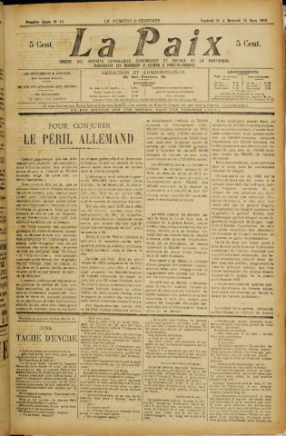 La Paix (n° 14)
