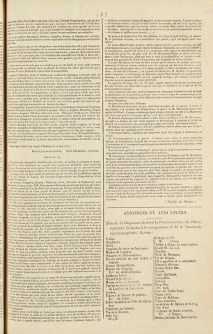 Gazette de la Martinique (1822, n° 66)