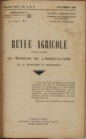 Revue agricole (n° 5)