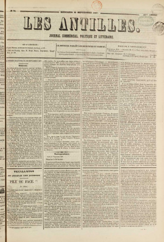 Les Antilles (1867, n° 76)