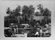 Fort-de-France. Le bac de la rivière Madame