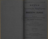 Revue de botanique appliquée et d'agriculture coloniale (n° 58)