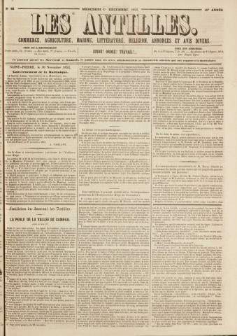 Les Antilles (1852, n° 95)