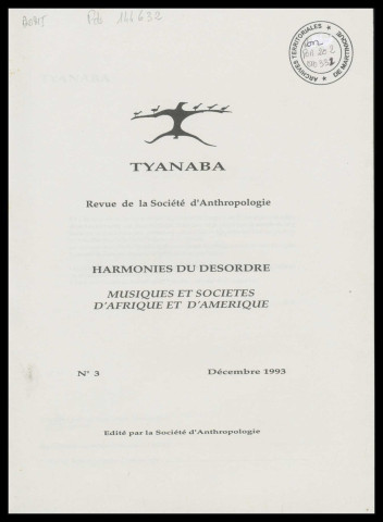 N°3 - Harmonie ou désordre