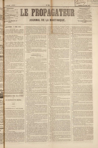 Le Propagateur (1861, n° 28)