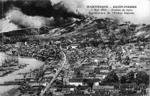 Martinique. Saint-Pierre, 5 mai 1902. Coulée de lave. Destruction de l'usine Guérin