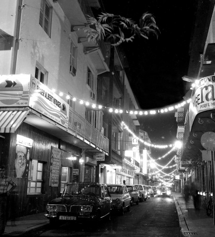 Fort-de-France, centre-ville. décoration de Noël dans les rues de la ville