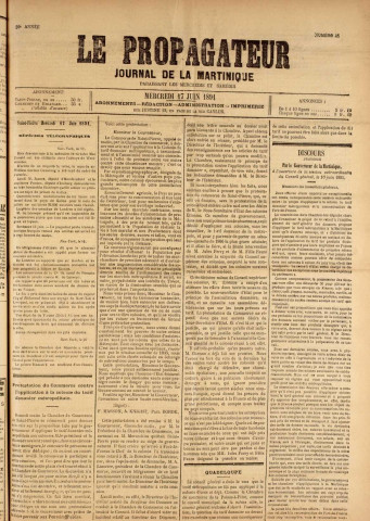 Le Propagateur (1891, n° 46)