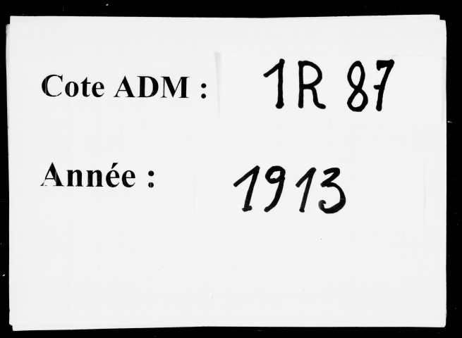 Etats signalétiques et des services, n° 1003 à 1506