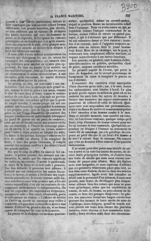 Deux articles parus dans La France maritime : Max-Radiguet, R. "Un bamboula à la Martinique" ; Bourgade, "La Guadeloupe"