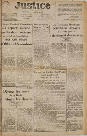 Justice (1958, n° 34)