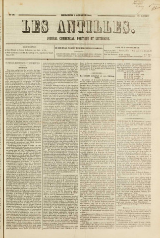 Les Antilles (1861, n° 78)