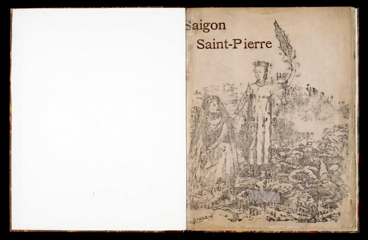 Saigon, Saint-Pierre : journal-programme du 2 août 1902 : hommage de la Cochinchine à la Martinique française